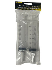 Enkay 60 ml /cc Large Plastic Syringe for Scientific, Industrial, Hobby Use 2 Pk