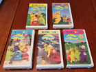 5 PBS Kids Teletubbies VHS Tapes Lot Funny Day Favourite Things Dance, Nursery+