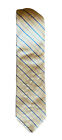Brooks Brothers 346 Striped Silk Tie Gold and Blue