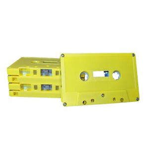 Cassette Tape Shells C-ZERO Custom Tape Loading Or Decoration Yellow (10 COUNT)