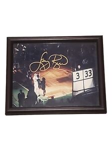 Larry Bird  Signed 8x10 Retirement  Framed Photo Boston Celtics Signature Auto
