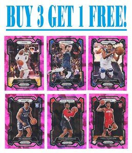 2023-24 Prizm Basketball PINK ICE (BUY 3 GET 1) You Pick - Complete Your Set NBA