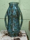 Zanesville Stoneware Co ZSC Shape #833 6-3/4” Vase Neptune Glaze