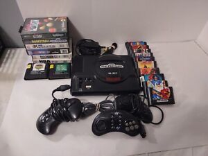 SEGA GENESIS Model 1 Console 1601 Bundle: 2 Controllers Wires (18) Games Tested+