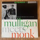 Mulligan Meets Monk LP Riverside RLP 1106 Jazz Cool 1959 Stereo EX/VG