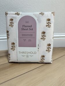 Threshold Flannel Sheet Set King Cream New