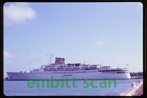 Original Slide, Costa Line Cruise Ship Carla C at Port Everglades, 1971