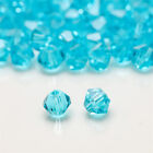 Diy4Mm100Pcs Lake Blue Crystal Glass Loose Spacer Beads Making Bracelet Jewelry