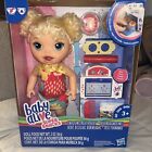 Hasbro Baby Alive Super Snacks Snackin' Treats Blonde Curly Hair Diapers Food +