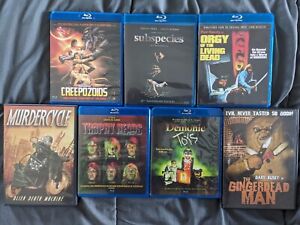 Full Moon Features 7 Movie Horror Cult Blu Ray/DVD Lot