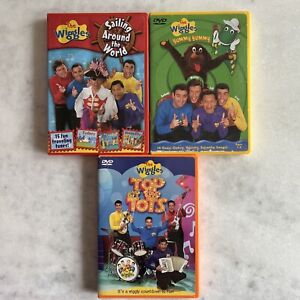 The Wiggles DVD Lot: Sailing Around the World, Top of the Tots, Yummy Yummy, OOP