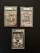 Autographed Graded Greg Maddox RC, Andre Reed RC And Dwight Gooden Card