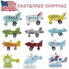 12pc Wooden Airplane Helicopter Toy Set - Education Kit USA SELLER