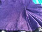 Edwardian Original Victorian 1880's Bustle? Skirt Heavy Purple Wool, Pleated