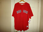 NWT Boston Red Sox Men's Big Size Red Short Sleeve Button-Up Jersey