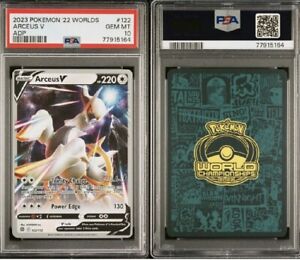 PSA 10 Arceus V #122 World Championship 2022 Promo Pokemon Card