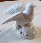 New ListingVintage Dove Bird On A Rock W/Flower Ceramic Figurine NAPCO?--Needs Repainted!