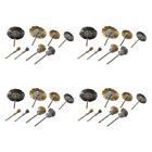 32/24Pcs Brass Steel Wire Brush Polishing Wheels Full Kit for Dremel Rotary Tool