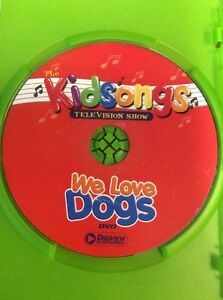 The Kidsongs Television Show We Love Dogs DVD No Dust Jacket Disk Only