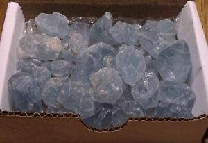 Celestite 1/2 Lb Sky Blue Crystals Natural Gemstones Mineral Specimens