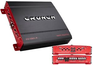 Crunch PX-1025.4 1000 Watts  4 Channel Class AB Car Audio Amplifier PX-1000.4