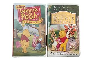 Winnie The Pooh A Valentine For You (VHS, 2000) & The Many Adventures Disney Lot