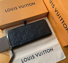 Louis Vuitton Clemence Monogram Empreinte Noir Black Zippy Wallet M60171 F/S