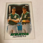 1988 Topps Jose Canseco & Mark McGwire Athletics Leaders #759 Bash Brothers