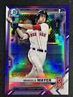 Marcelo Mayer 2021 Bowman Chrome Draft 1st Purple Refractor 36/250 RED SOX