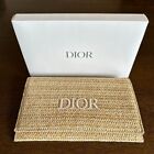 NEW Dior Novelty 2023 Pouch Clutch Rattan Beige 23cm x 14cm Limited