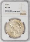 1927 Peace Silver Dollar $ MS64 NGC 948295-3