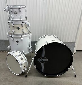 ddrum 5Pc Drum Set Shell Pack Kit Diablo White / White