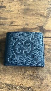 Gucci Gg Jumbo Black Leather Wallet Authentic.