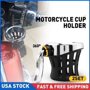 2x Motorcycle Handlebar Drink Cup Holder Universal Modification Bike Accessories