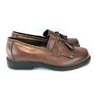 Propet 12M Mens Comfort Loafer Tassel Brown Leather Rubber Sole #M1280