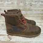 UGG Australia Harkley Brown Leather Waterproof Lace Up Boots Men's Size 11