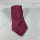 Vintage cable car clothiers Robert Clark LTD burgundy necktie tie silk