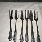New ListingSet of 6 Six  Made In England Silverplate Cocktail Pickle Olive Forks