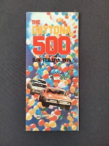 1974 NASCAR Daytona 500 Tri-Fold Brochure/Schedule/Ticket Form