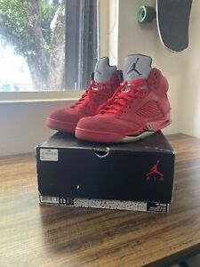 Size 13 - Air Jordan 5 Retro Red Suede