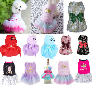 Pet Clothes Small Dog Princess Dress Puppy Cat Skirt Chihuahua Apparel Outfits