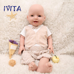 IVITA 20'' Floppy Silicone Reborn Dolls Lifelike Newborn Baby Boy Toys Kids Gift