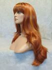Long Straight Silky Copper Gold High Heat Ok Full Synthetic Wig - 2218