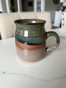 Hand Thrown Studio Art Pottery Coffee Mug Tea Cup Signed by Artist Glazed 4