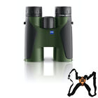 Zeiss Terra ED 10x42 Green Binocular With Zeiss Flex Binocular Harness