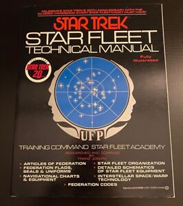 Vintage 1986 Star Trek Star Fleet Technical Manual 20th Anniversary Edition