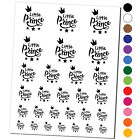 Little Prince Cursive with Crown and Stars Temporary Tattoo Water Resistant Set