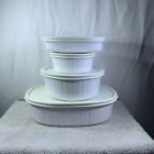 Corning ware complete set Of four dishes with Lids Cookware