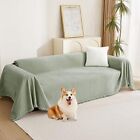 Green Sofa Covers Tassel Couch Cover for Pet Dogs 71