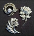 Set Of 3 Vintage Brooches